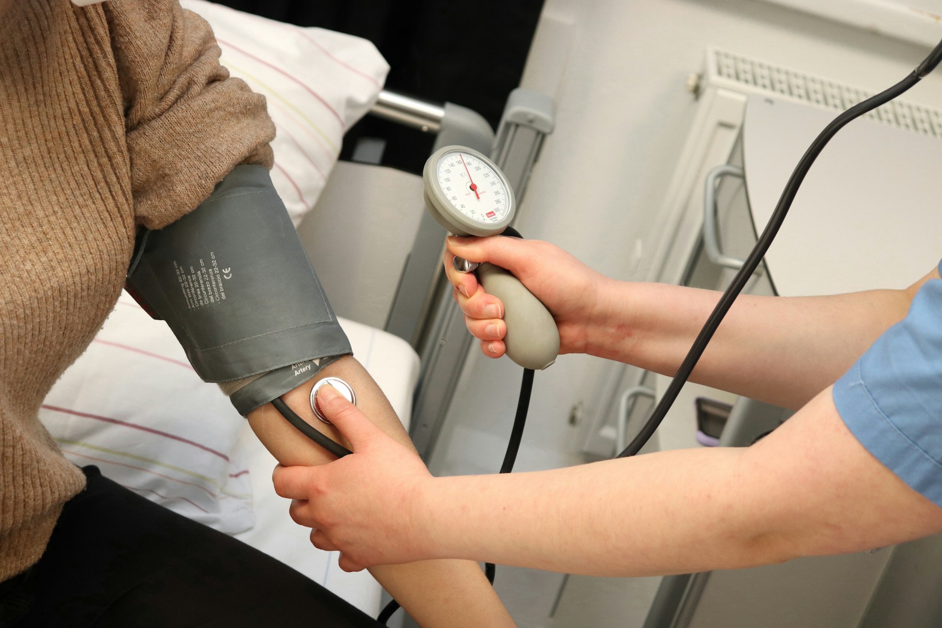 Blood pressure check at the pharmacy